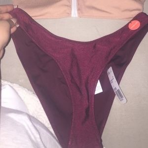 NWT Forever 21 High Cut Bikini Bottom